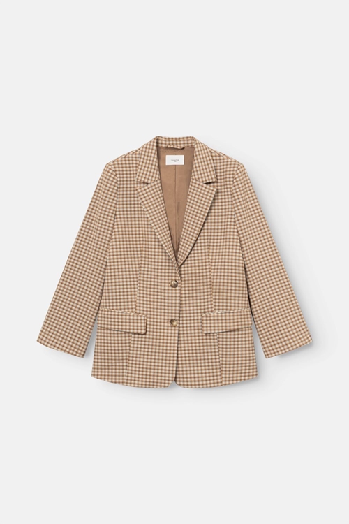 LOVECHILD 1979 NOOMI BLAZER BROWN MULTI CHECK